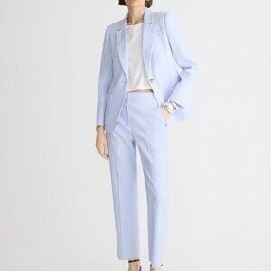 J Crew Kate straight leg Sz 8 Light Blue Women's Tailored Ankle Pant like new